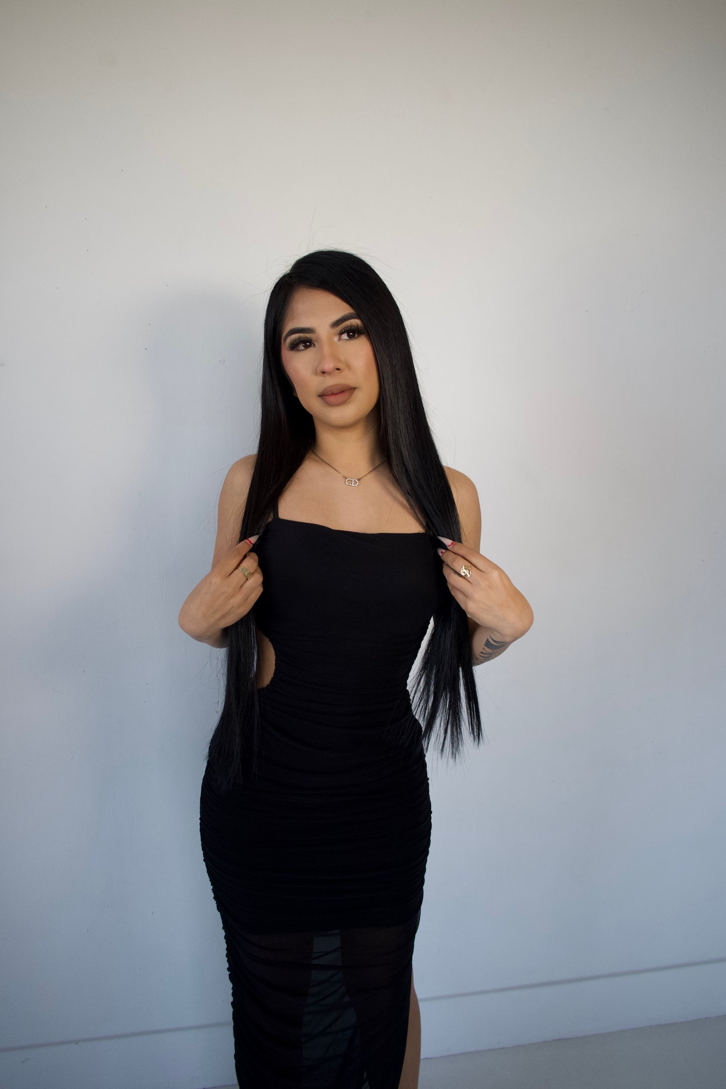 Black long dress